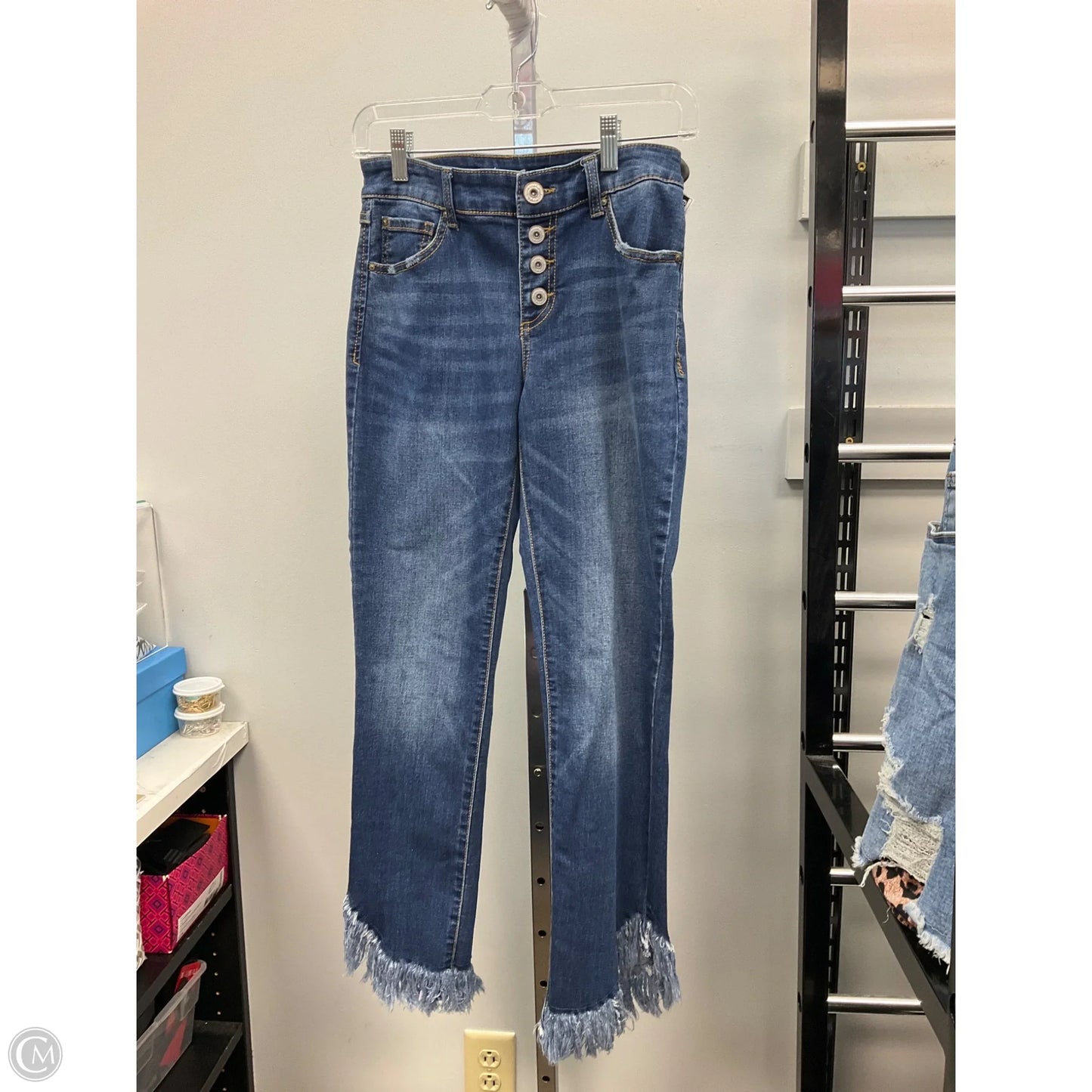 Jeans Cropped By Inc In Blue Denim, Size: 2