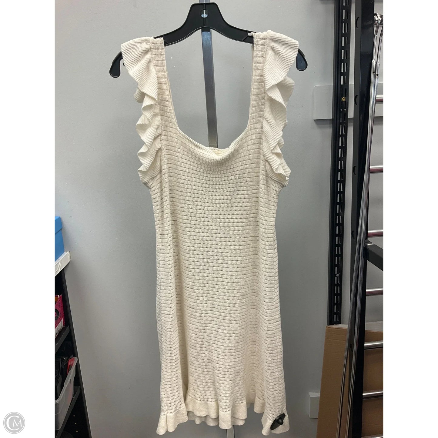 Dress Casual Short By Anthropologie In Beige, Size: L