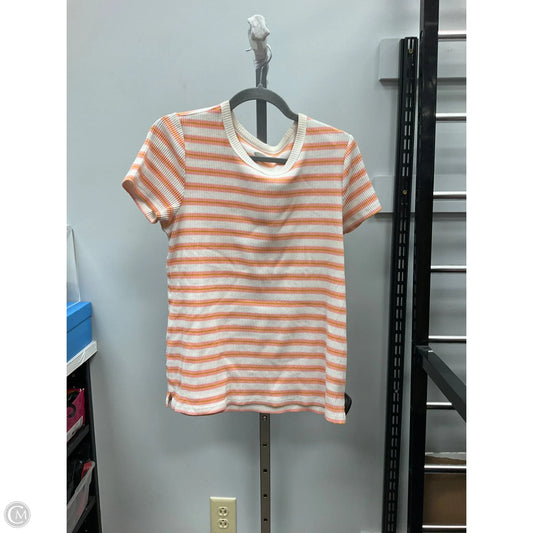 Top Short Sleeve By Old Navy In Striped Pattern