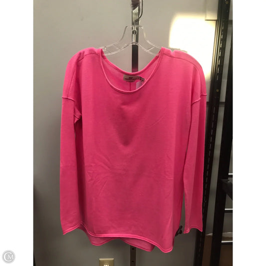 Top Long Sleeve By Vineyard Vines In Pink, Size: 0