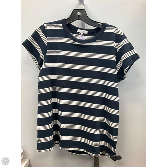 Top Short Sleeve Basic By Rag And Bone In Striped Pattern, Size: M