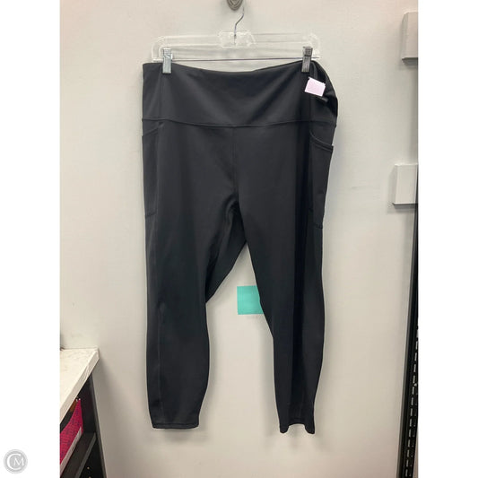 Athletic Capris By Rbx In Black, Size: 2x