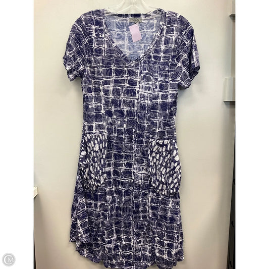 Dress Casual Short By Cmc In Purple & White, Size: Xs
