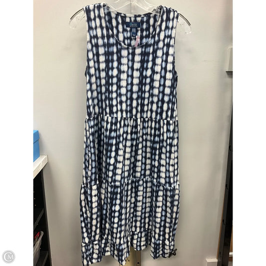 Dress Casual Short By D&co. In Blue & White, Size: Xxs