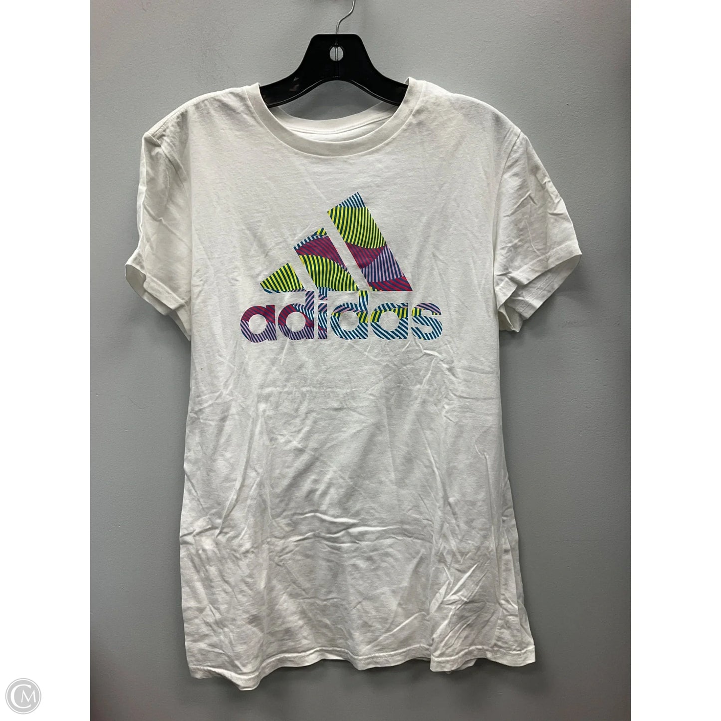 Top Short Sleeve Basic By Adidas In White, Size: L