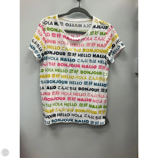 Top Short Sleeve Designer By Kate Spade In Multi-colored, Size: M