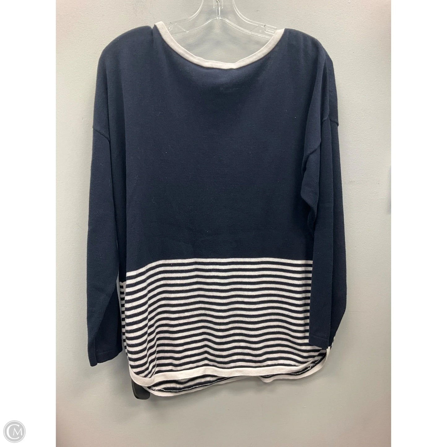Sweater By Christopher And Banks In Blue & Green, Size: L