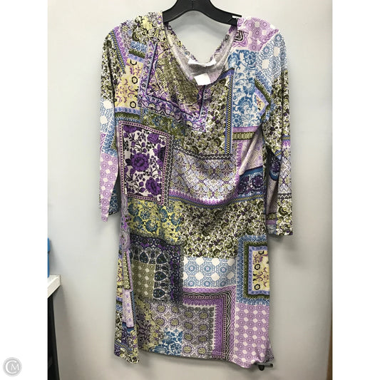 Dress Casual Short By Jeanne Pierre In Multi-colored, Size: L
