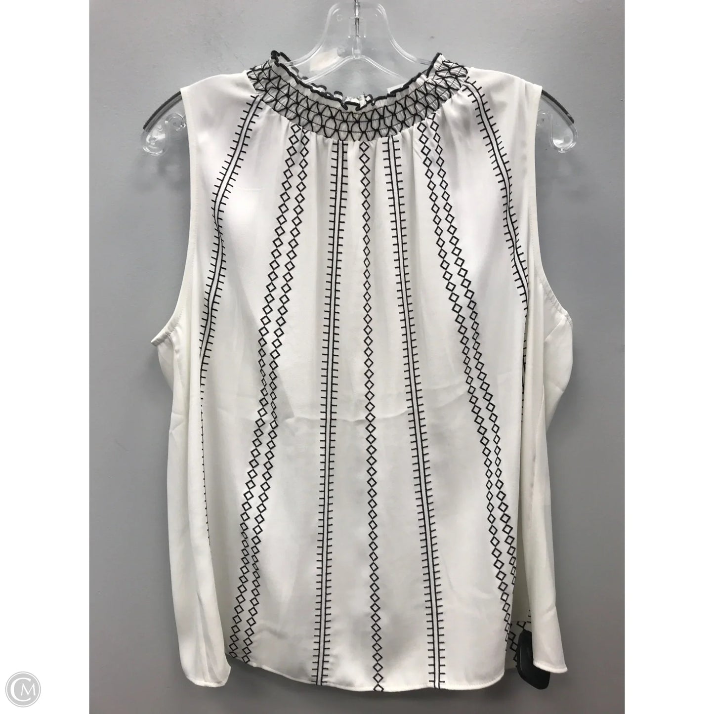 Top Sleeveless By White House Black Market In Black & White, Size: 12