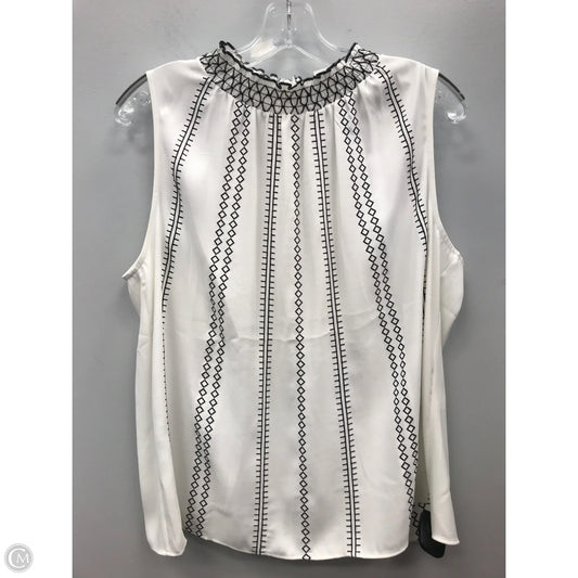 Top Sleeveless By White House Black Market In Black & White, Size: 12