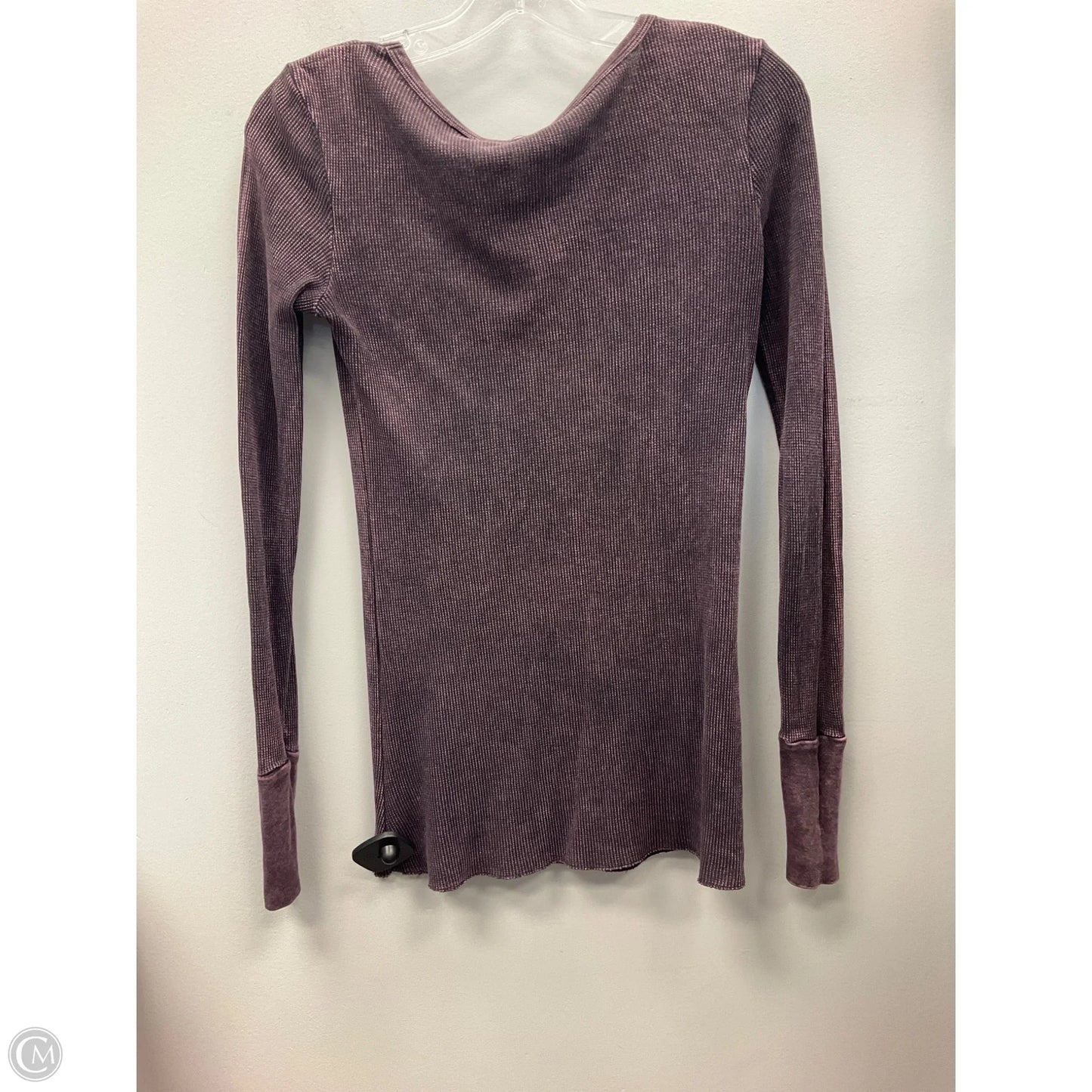 Top Long Sleeve By Clothes Mentor In Purple & Silver, Size: M
