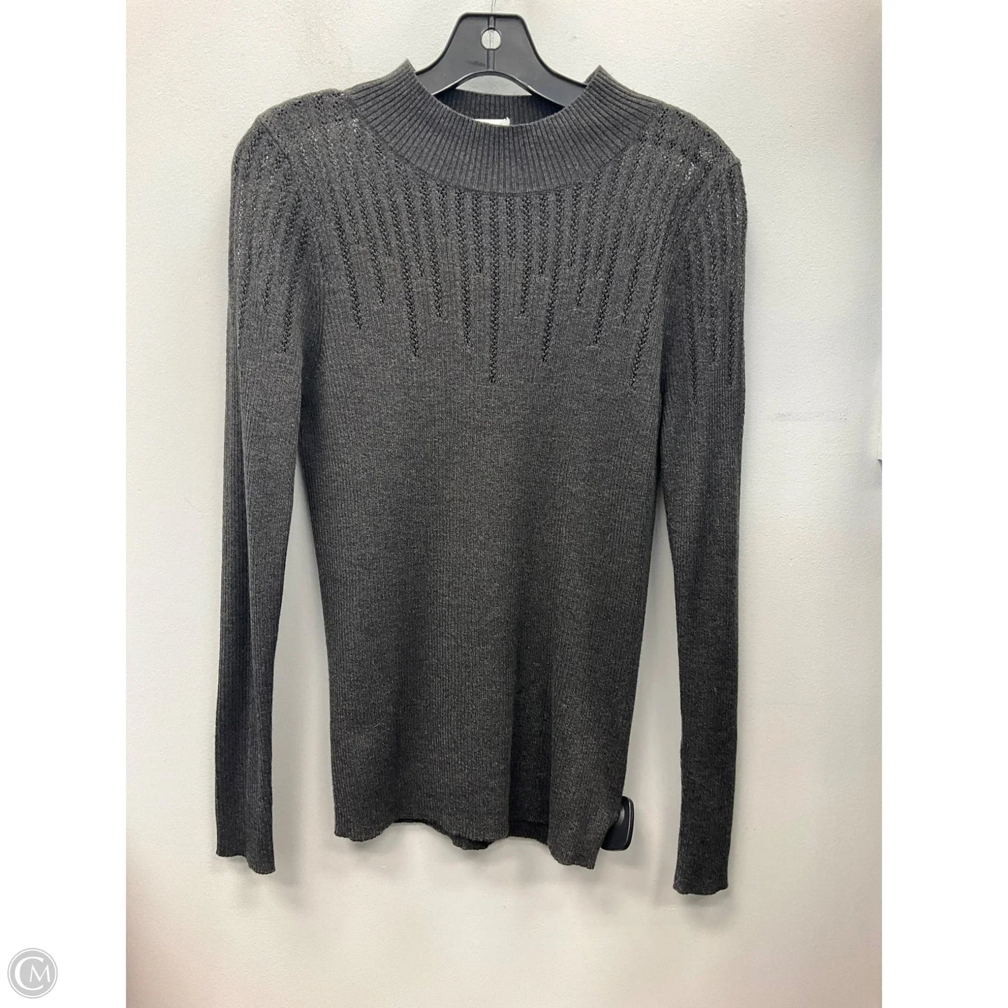 Top Long Sleeve By Maxx New York In Grey, Size: M