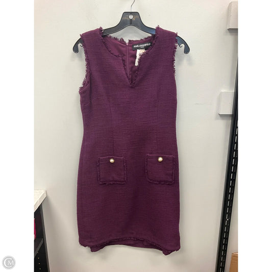 Dress Designer By Karl Lagerfeld In Purple, Size: 6