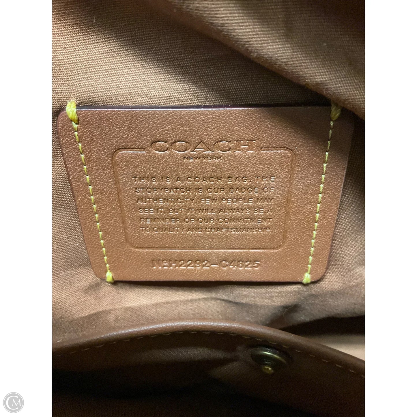 Handbag Designer By Coach, Size: Medium