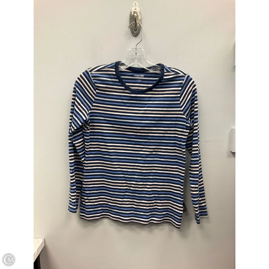 Top Long Sleeve By Lands End In Striped Pattern, Size: S