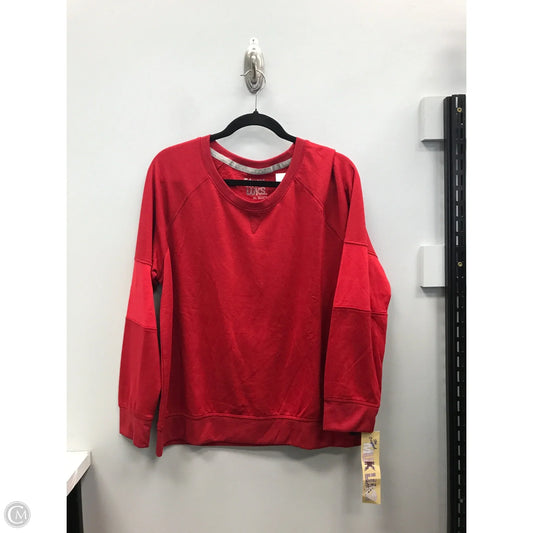 Top Long Sleeve By Muk Luks In Red, Size: Xl