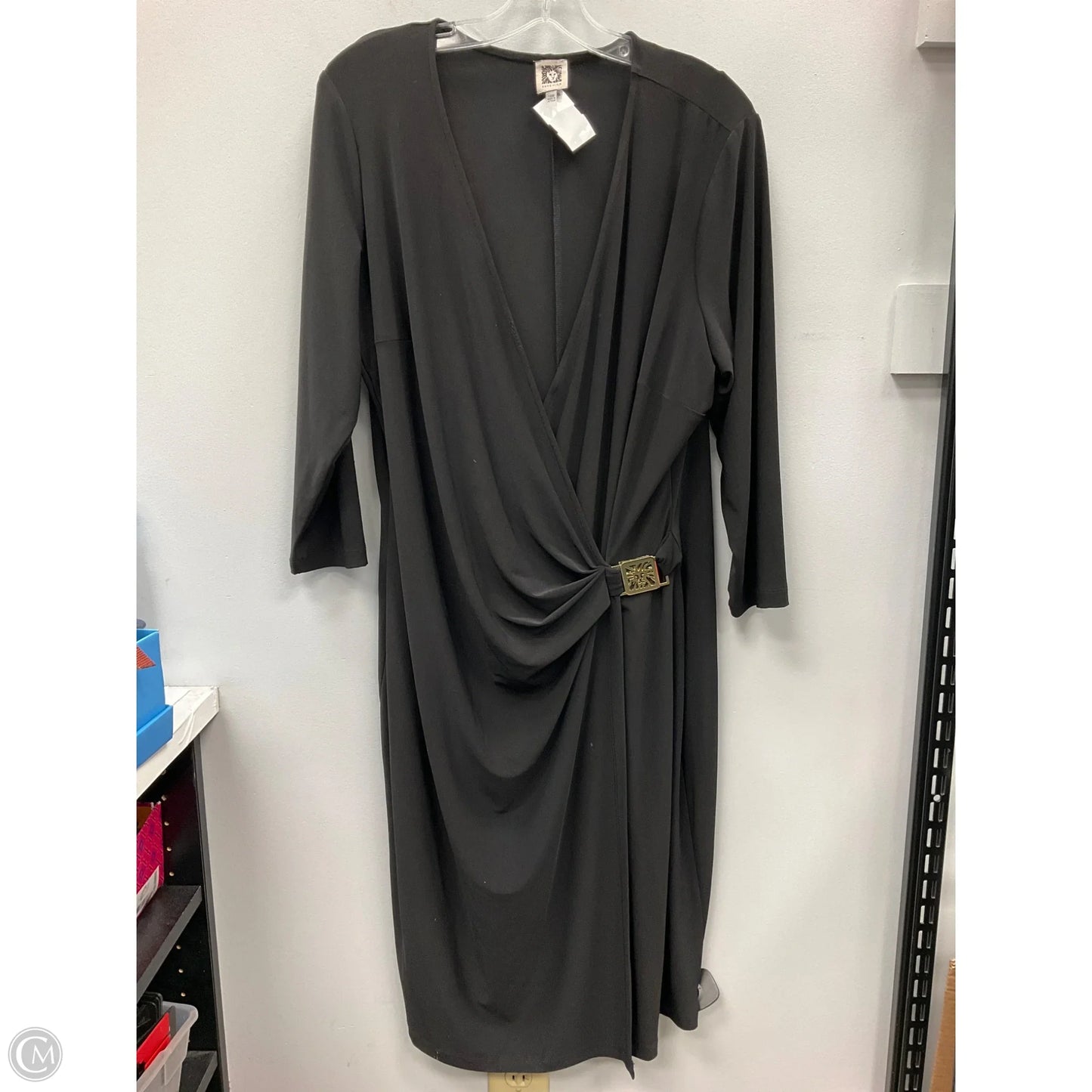 Dress Casual Short By Anne Klein In Black, Size: 16