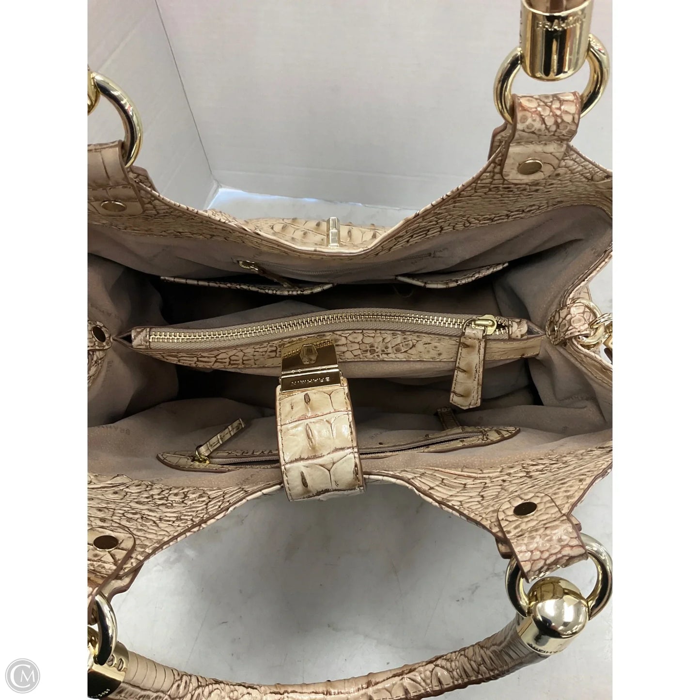 Handbag Designer By Brahmin, Size: Large
