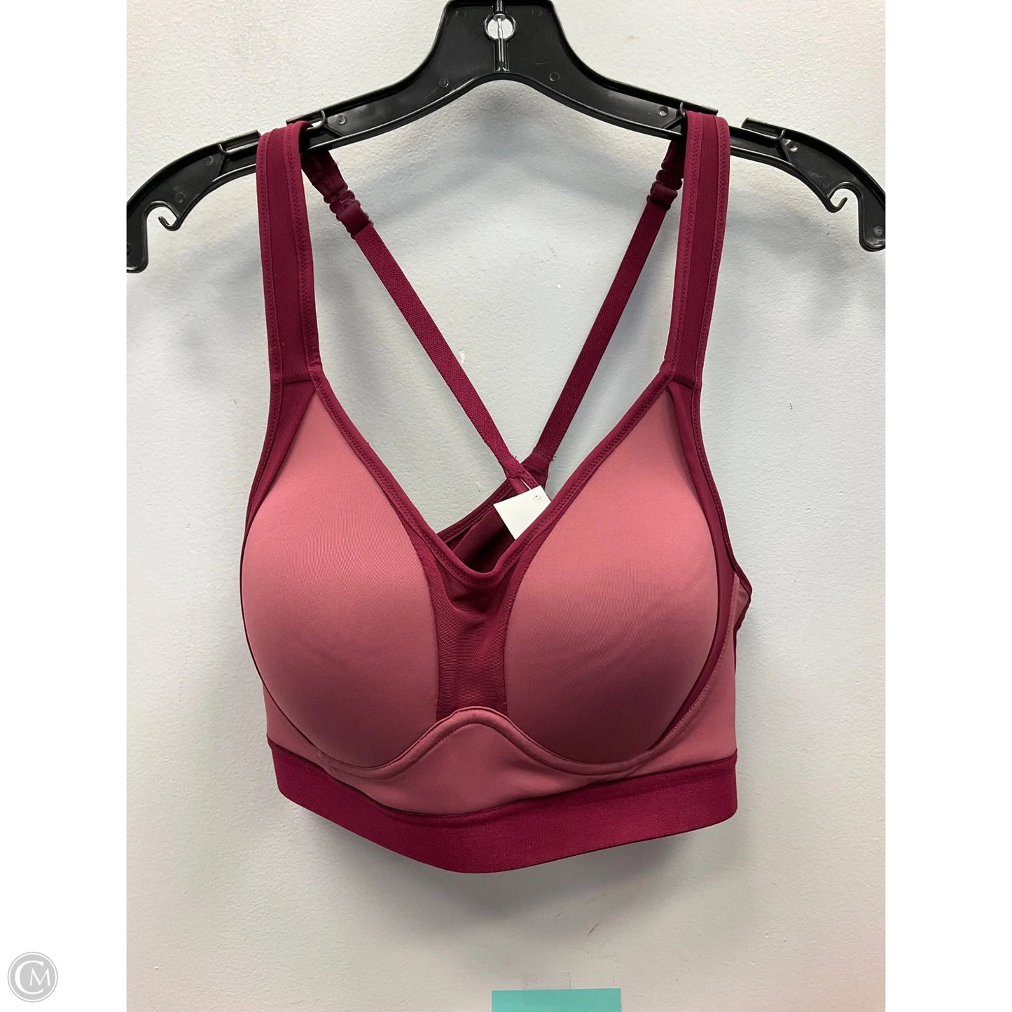Athletic Bra By Jockey In Maroon, Size: M