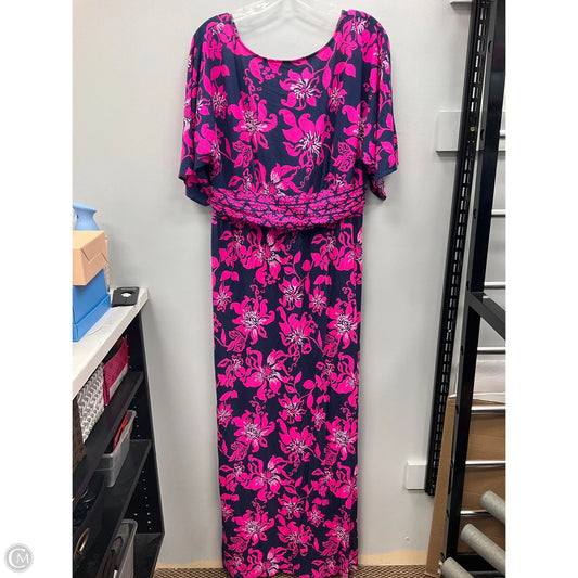 Dress Designer By Lilly Pulitzer In Blue & Pink, Size: Xl