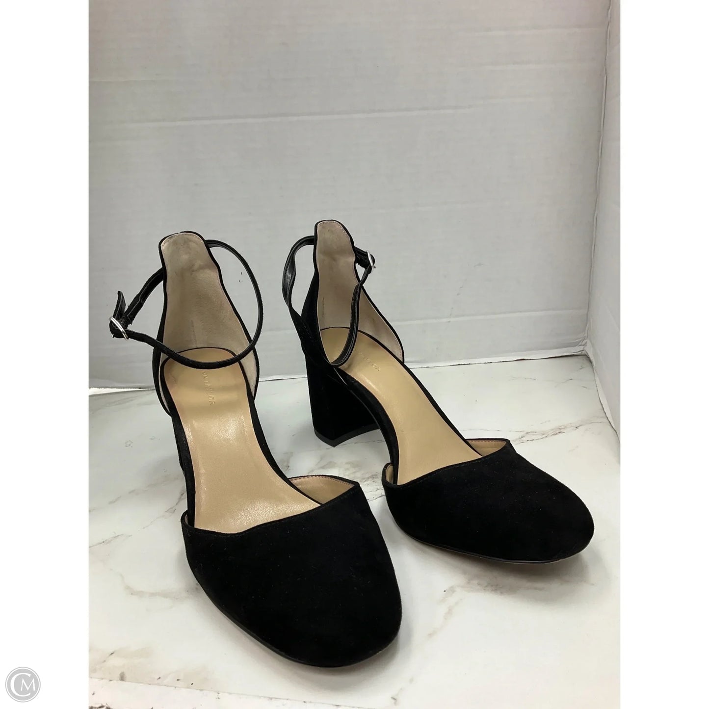 Shoes Heels Block By Ann Taylor In Black, Size: 7.5