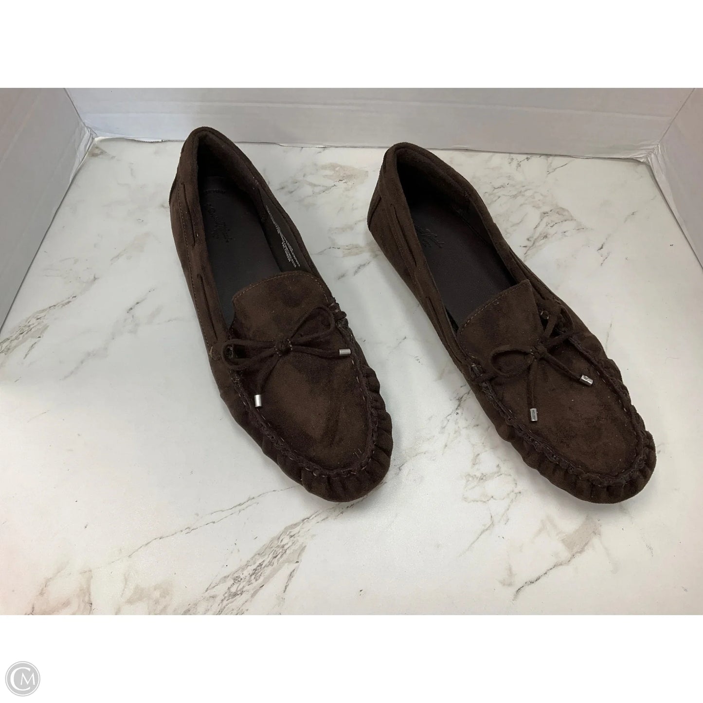 Shoes Flats By Universal Thread In Brown, Size: 10