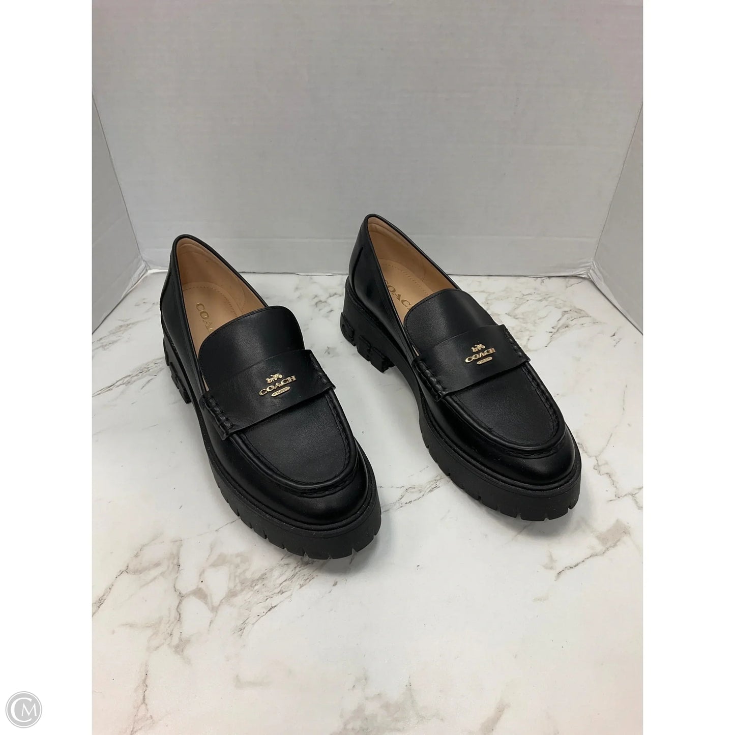 Shoes Designer By Coach In Black, Size: 10