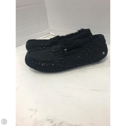 Slippers Designer By Ugg In Black, Size: 8