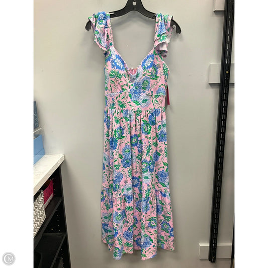 Dress Designer By Lilly Pulitzer In Blue & Pink, Size: 8