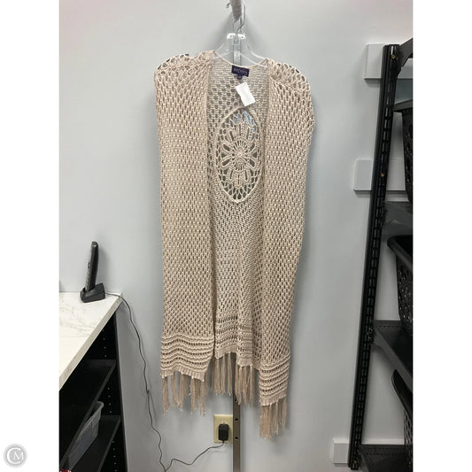 Cardigan By Clothes Mentor In Beige, Size: Xl