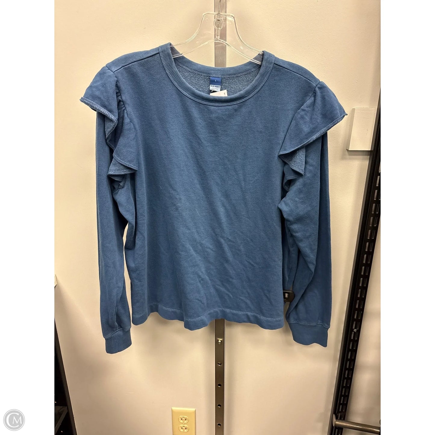 Top Long Sleeve By Old Navy In Blue, Size: L