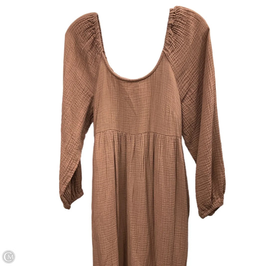 Dress Casual Maxi By Universal Thread In Brown, Size: M