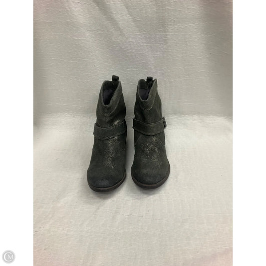 Boots Ankle Heels By Naughty Monkey In Silver, Size: 8