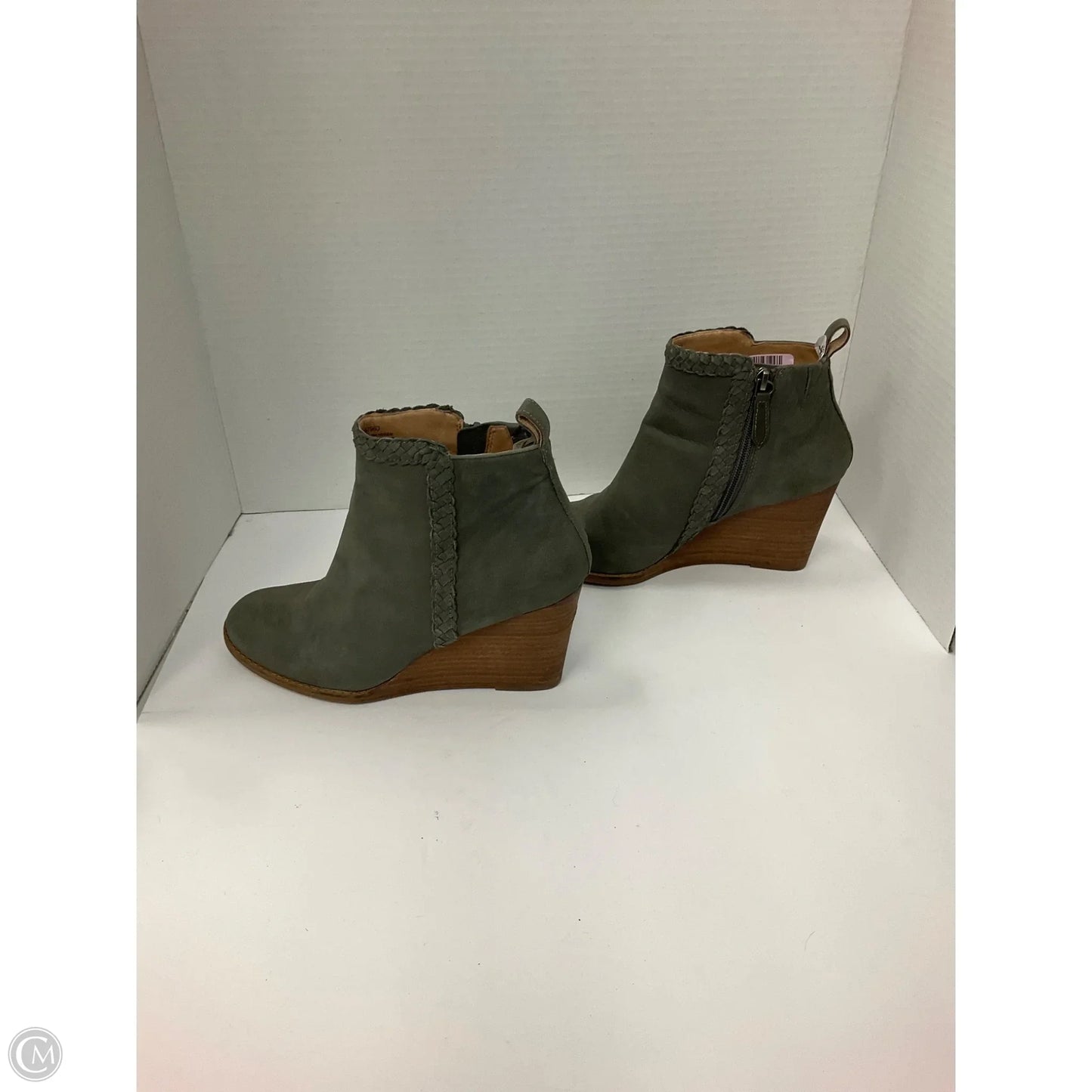 Boots Ankle Heels By Caslon In Green, Size: 7