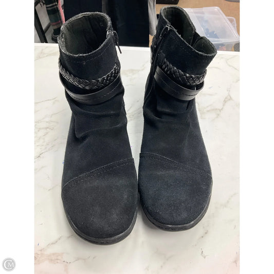 Boots Ankle Flats By Clarks In Black, Size: 9