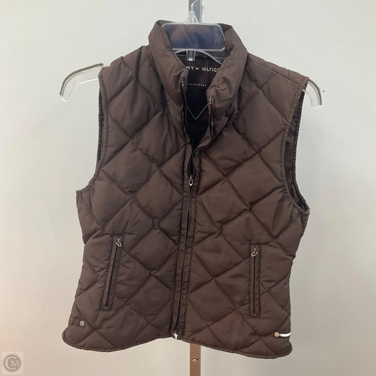 Vest Puffer & Quilted By Tommy Hilfiger In Brown, Size: Xs