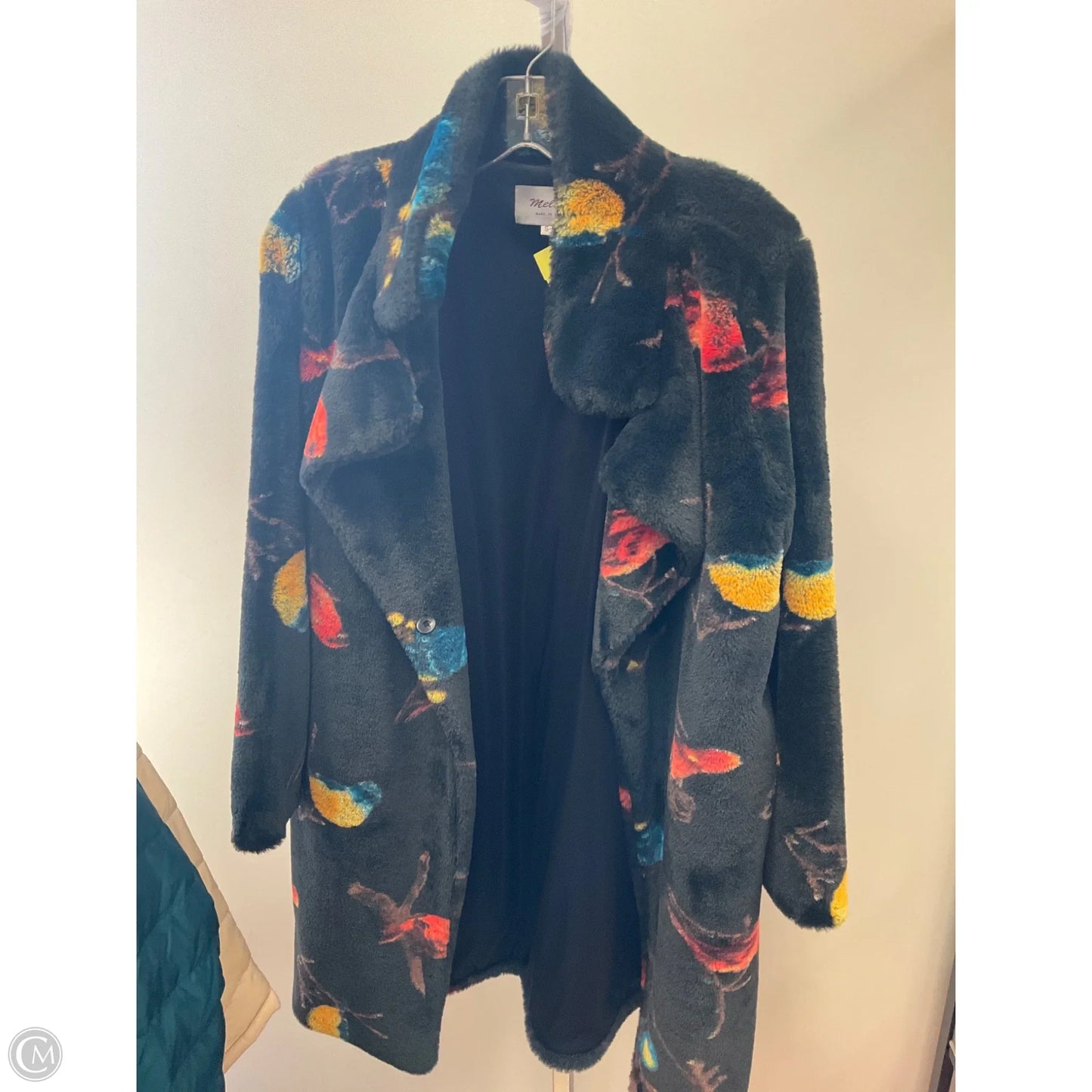 Coat Faux Fur & Sherpa By Cmc In Multi-colored, Size: M