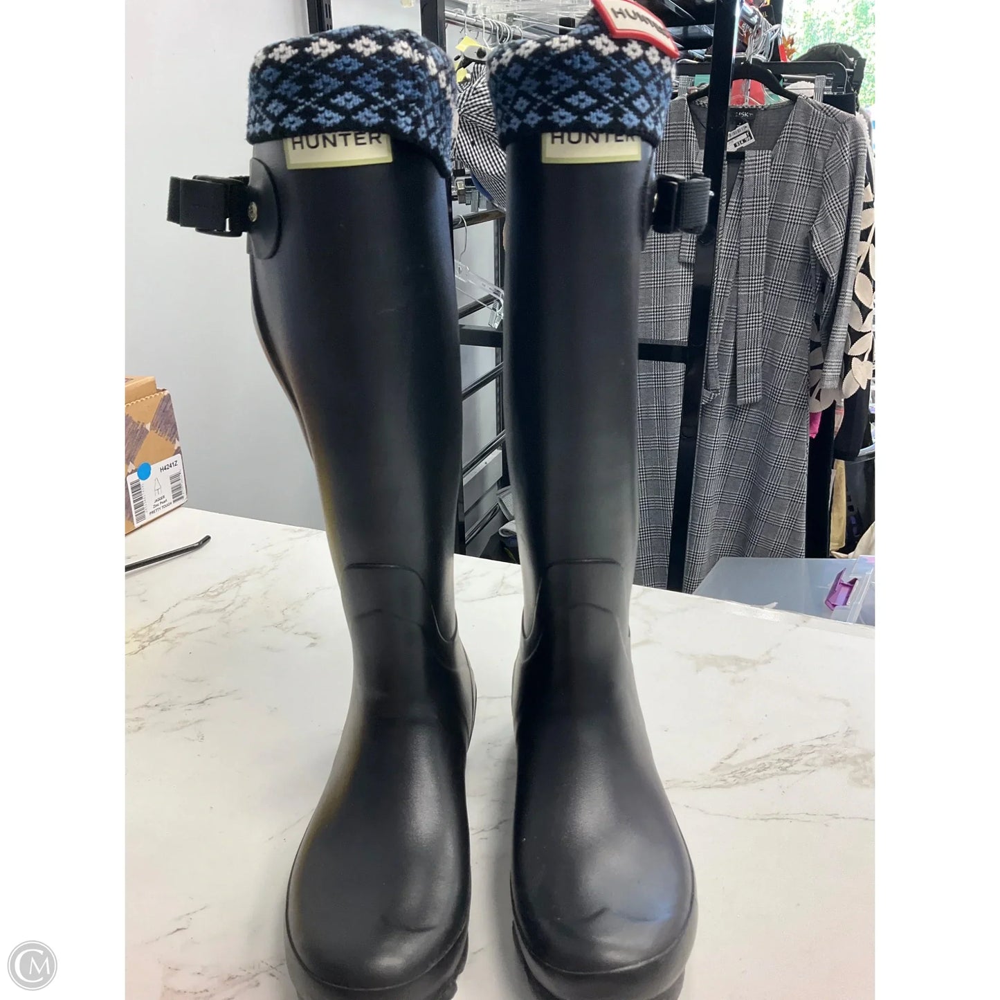 Boots Rain By Hunter In Black, Size: 7