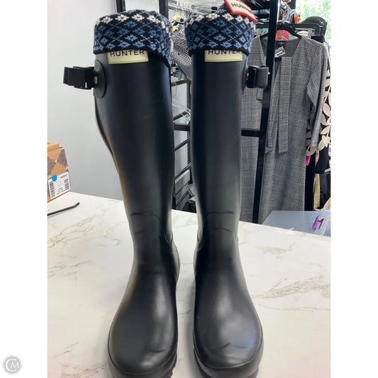 Boots Rain By Hunter In Black, Size: 7
