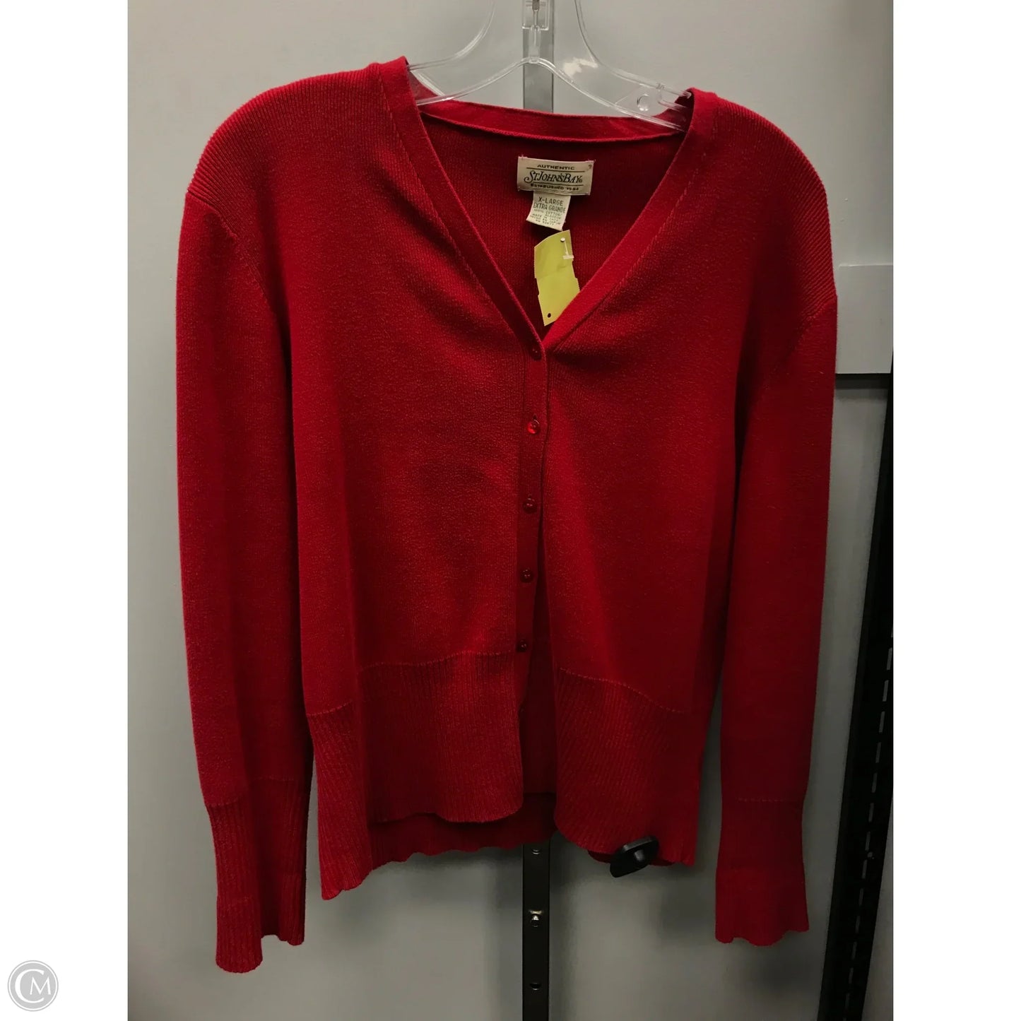 Sweater Cardigan By St Johns Bay In Red, Size: Xl