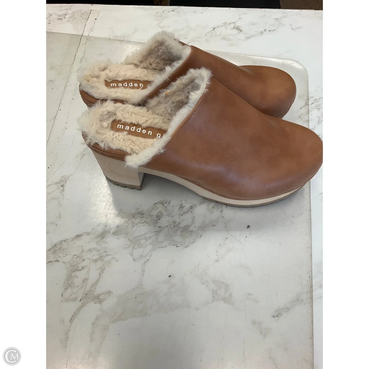 Shoes Heels Platform By Madden Girl In Brown, Size: 8.5