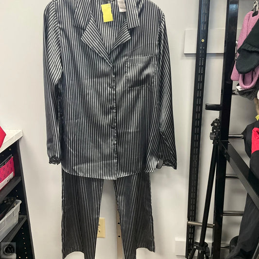 Pajamas 2pc By Adonna In Striped Pattern, Size: M