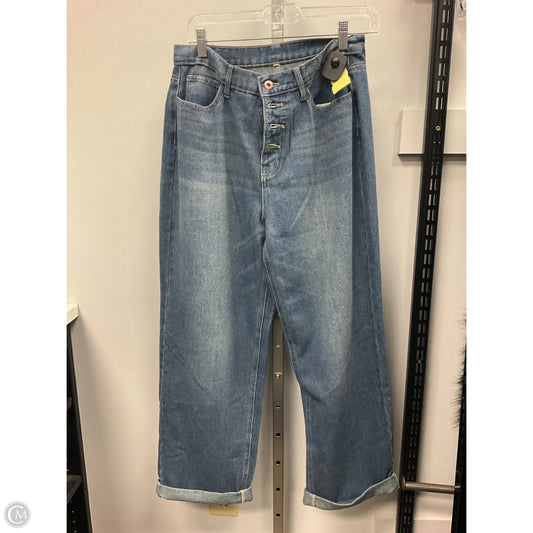 Jeans Wide Leg By Clothes Mentor In Blue Denim, Size: L
