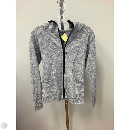 Athletic Sweatshirt Hoodie By Lululemon In Blue & White, Size: 2