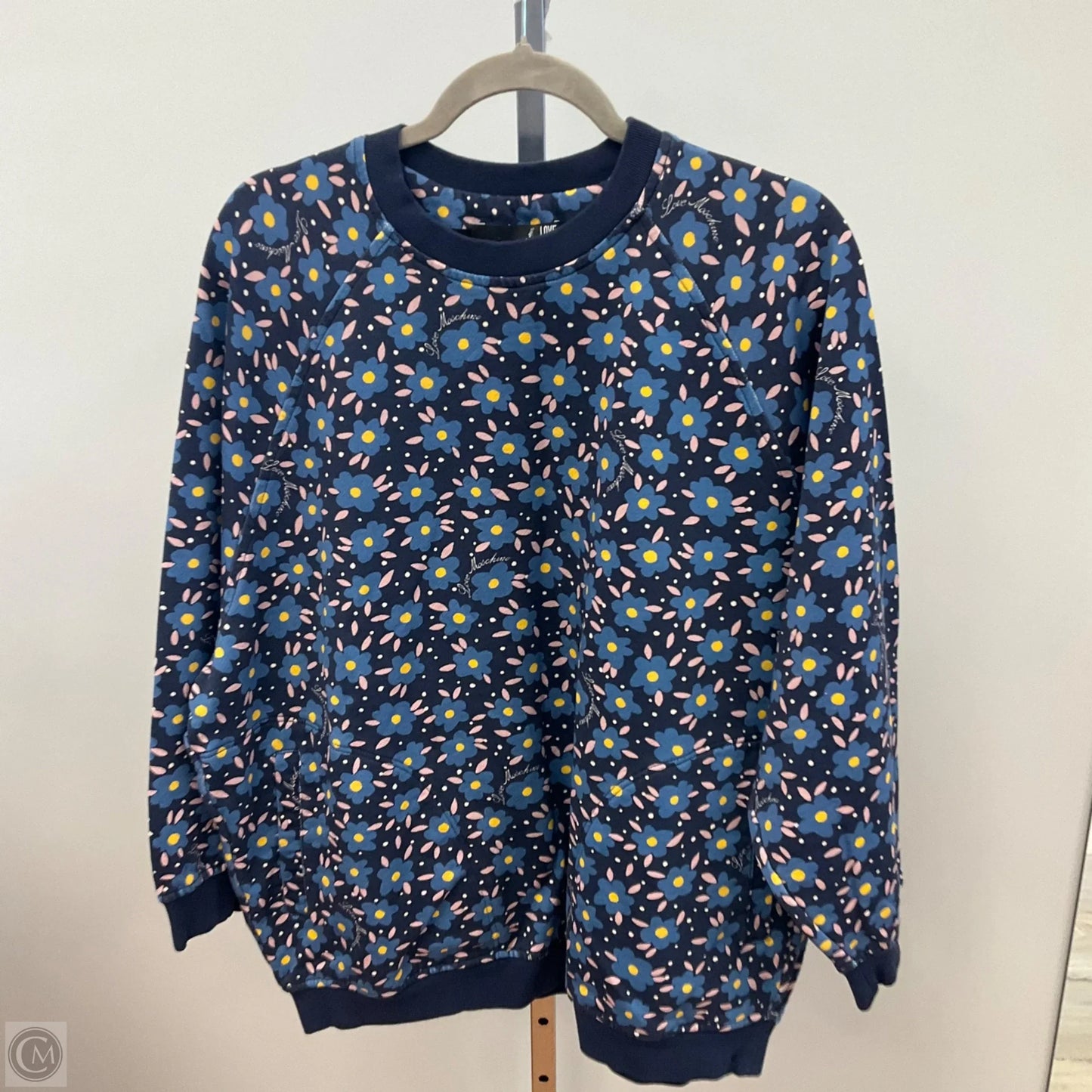 Top 3/4 Sleeve By Love Moschino In Floral Print, Size: S