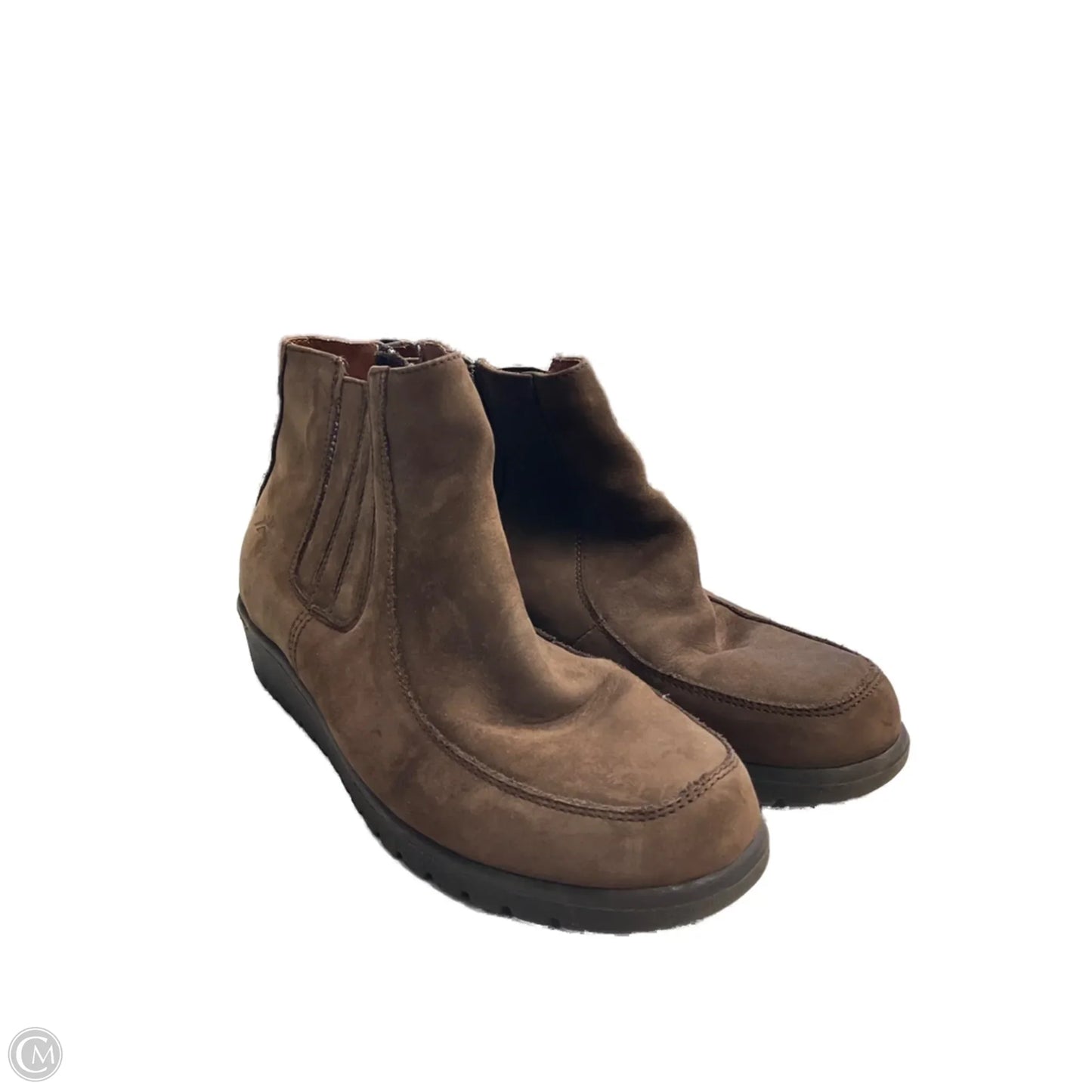 Boots Ankle Flats By Cmc In Brown, Size: 9.5