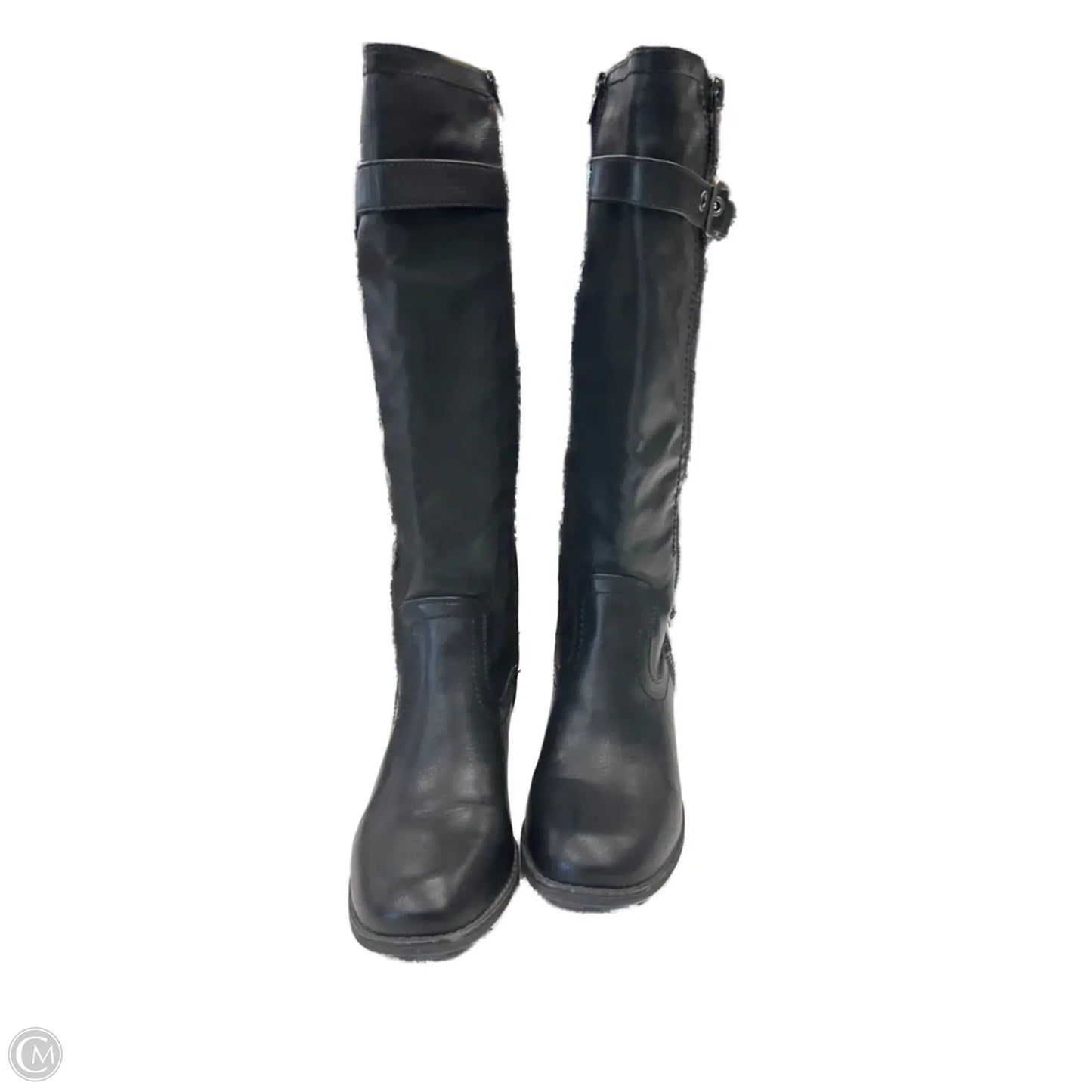 Boots Knee Heels By White Mountain In Black, Size: 9