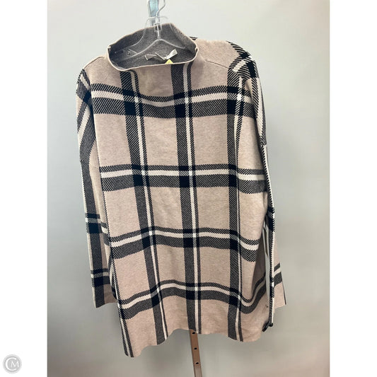 Sweater By Max Studio In Plaid Pattern, Size: 22