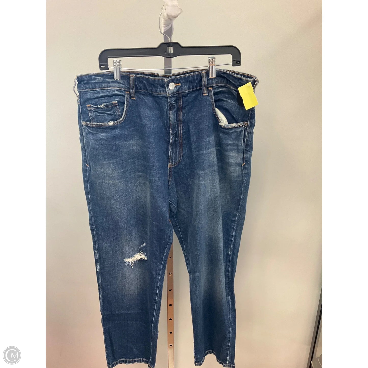 Jeans Boyfriend By Pilcro In Blue Denim, Size: 14