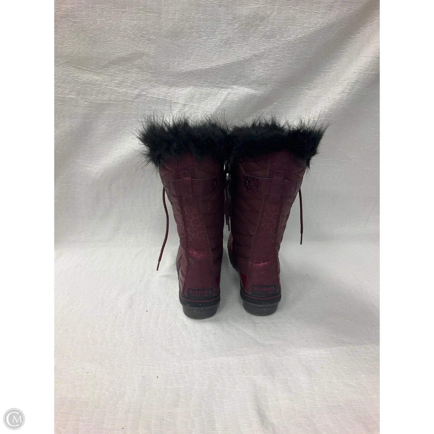 Boots Snow By Sorel In Maroon, Size: 9.5